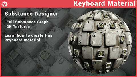 Keyboard Material in Substance Designer