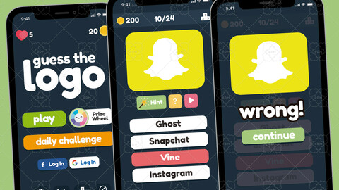 Guess the Logo Game Gui Assets