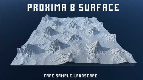 Free Sample Landscape. Proxima B Surface.
