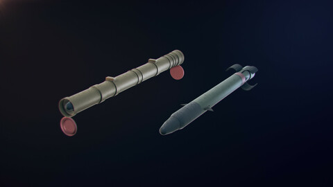 Missile system 3D model