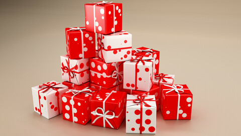New Year Presents and Gift Boxes v2