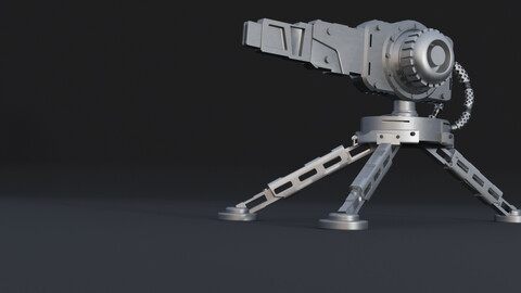 3D hardsurface turret