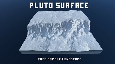 Free sample landscape. 134340 Pluto Surface.