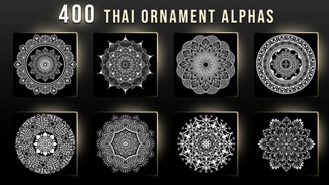 400 Thai Ornament Alphas