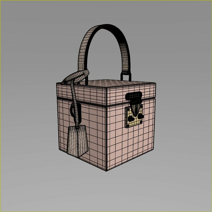 Pro - Steamer trunk Louis Vuitton 3D model