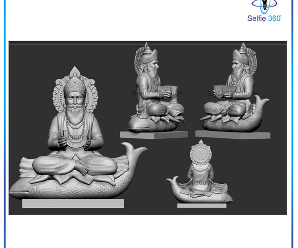 ArtStation - Jhulelal Idol 3D Printable model | Resources