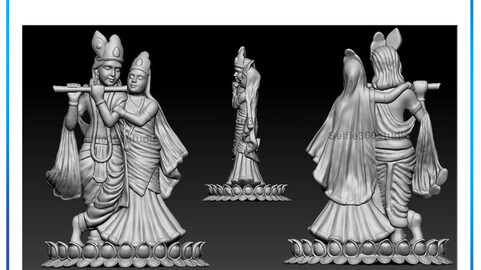Krishna Idol 3D Printable model