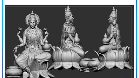 Laxmi Idol 3D Printable model