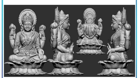 Laxmi Idol 3D Printable model