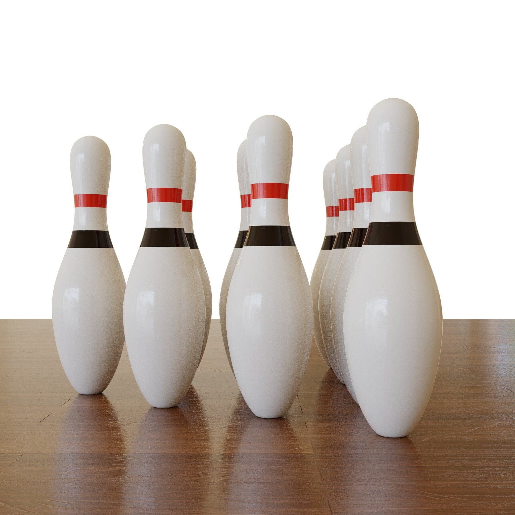 ArtStation Bowling Pins PBR High Quality 3D model Game Assets