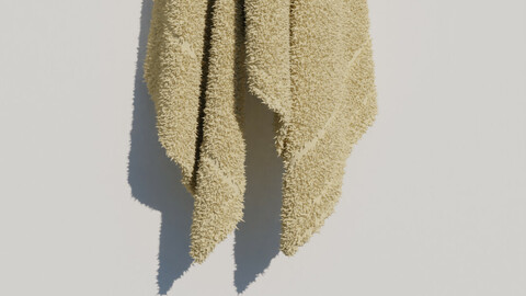 Towel - High Quality Model - High Poly - Bathroom 3D model