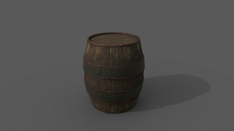 Low Poly Barrel
