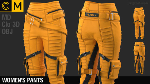 ArtStation - Women's pants / Marvelous Designer / Clo 3D project + obj ...