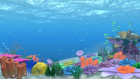 Under Water Location - 02 - Animation and Rigged