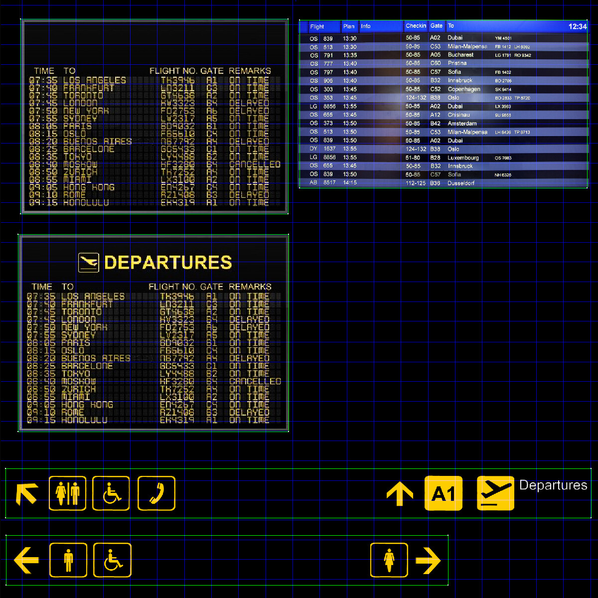 ArtStation - Airport Departures Lounge | Resources