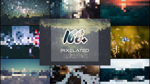 168 Pixelated Backgrounds