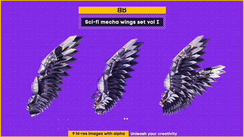 Sci-fi mecha wings set vol. I