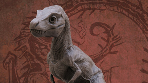 Baby T rex - 3D printable