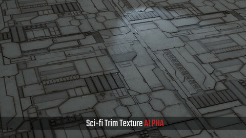 Scifi Trim Texture Alpha Texture
