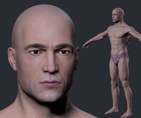 ArtStation - R15 Realistic Male Body