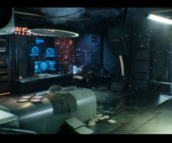 ArtStation - CyberPunk / Sci - Fi Apartment Interior Environment ...