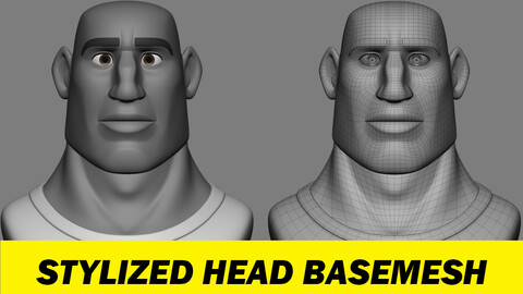 Stylized head basemesh