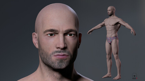 Male Body Low-poly