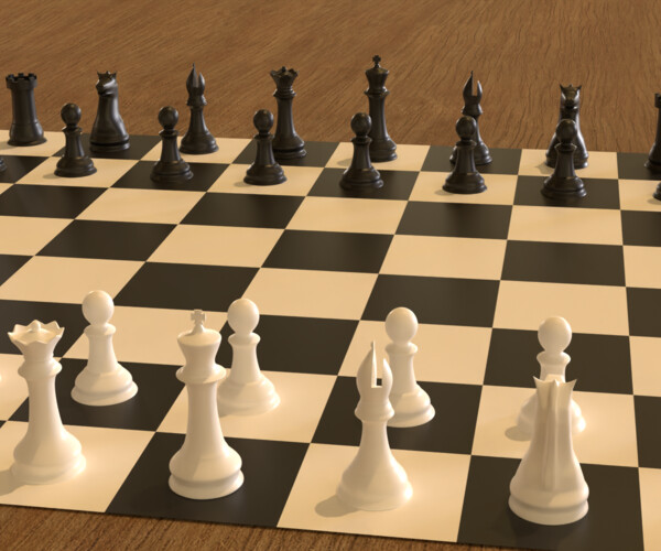 ArtStation - Low poly 3D Chessboard Game assets