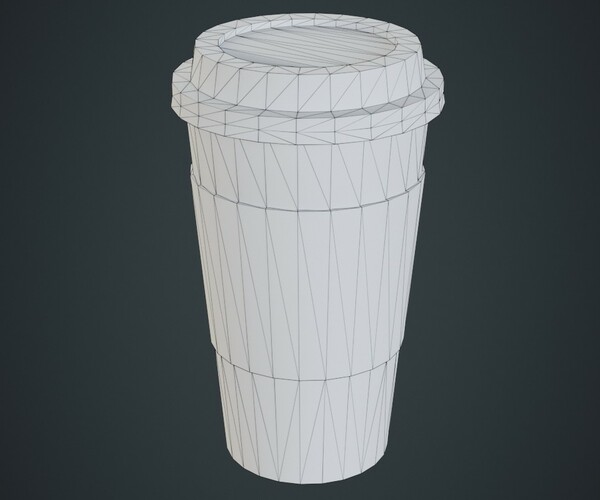 ArtStation - Paper Coffee Cup 2B | Game Assets