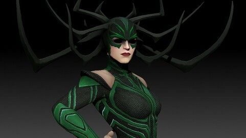 Hella From Thor Ragnarok for 3d printing