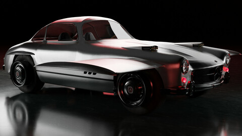 Armored Mercedes-Benz SL 300 Gullwing