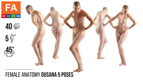 Female Anatomy | Dusana 5 Various Poses | 40 Photos