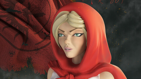 Little Red Riding Hood ( 3d print model )