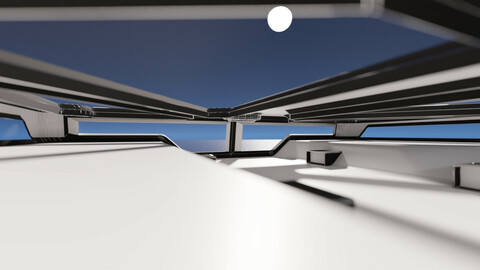 Sci-fi construction 3D model