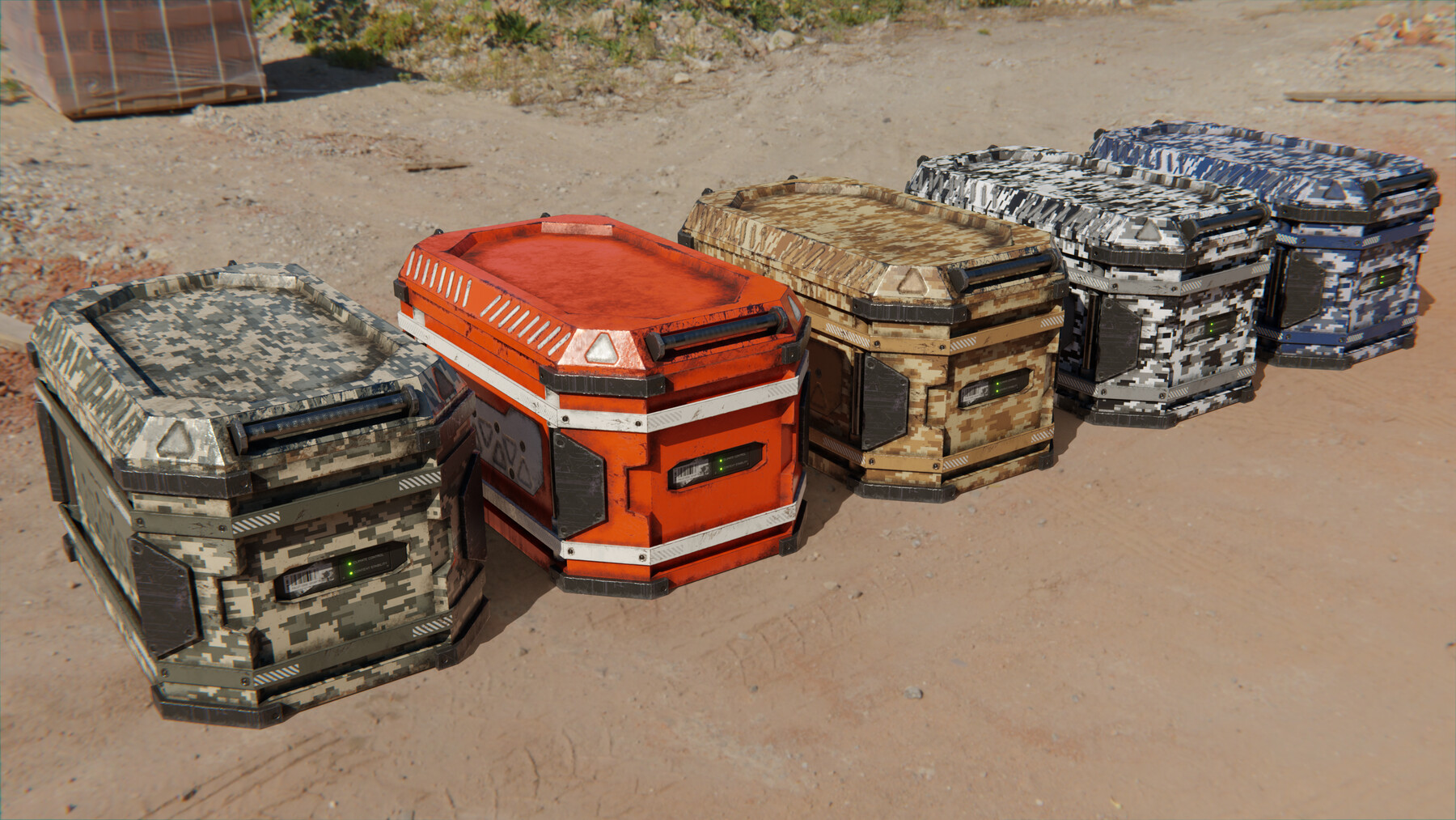 ArtStation SciFi Military Transport Crate Game Assets