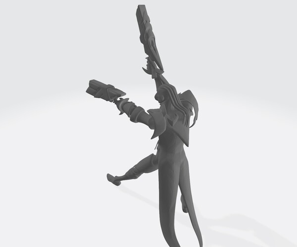 ArtStation LUCIAN STATUE LEAGUE OF LEGENDS GAME CHARACTER Resources