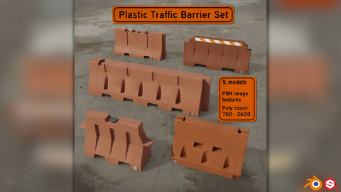 Plastic Traffic Barriers Pack