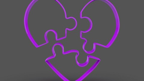 Puzzle Heart Cookie Cutter