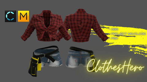 Workwear (Shirt +shorts +Tools)
