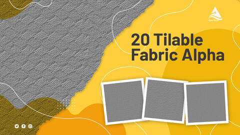 20 tileable fabric alphas
