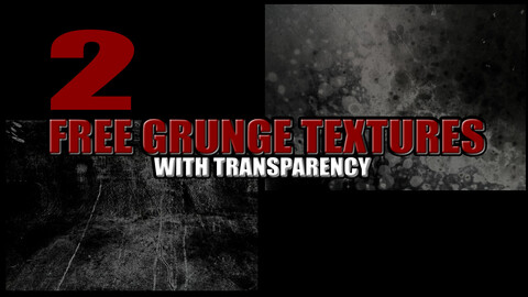FREE GRUNGE TEXTURES WITH TRANSPARENCY