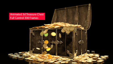 Animated Treasure Chest 3d Model 3D model