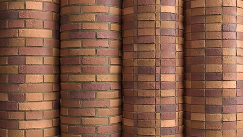 Materials 9- Brick Tiles Pbr In 4 Patterns