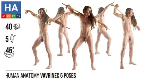 Human Anatomy | Vavrinec 5 Various Poses | 40 Photos