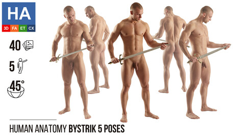 Human Anatomy | Bystrik 5 Various Poses | 40 Photos | #1