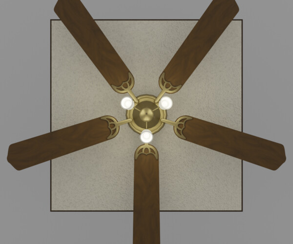 ArtStation World's Greatest Ceiling Fan Game Assets