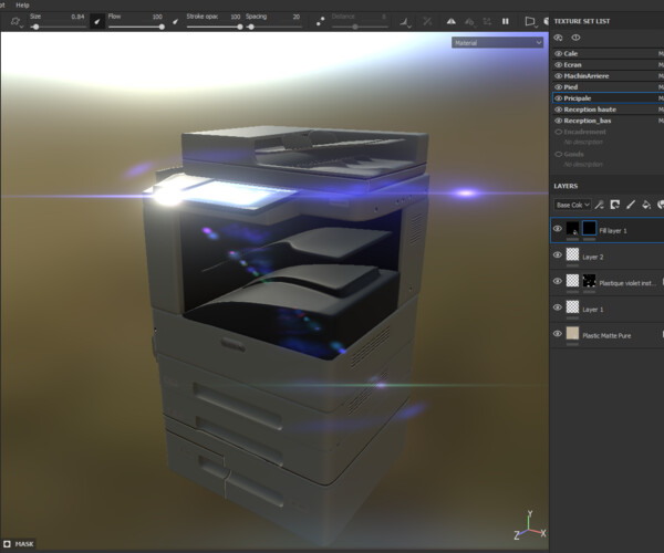 ArtStation Kit office 3D printer, paper printer and coffee vending