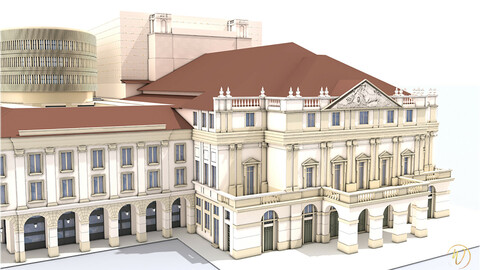 Opera theatre - Teatro alla Scala - Exterior - Milan - Italy