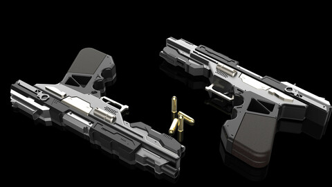 3D Sci-fi Glock