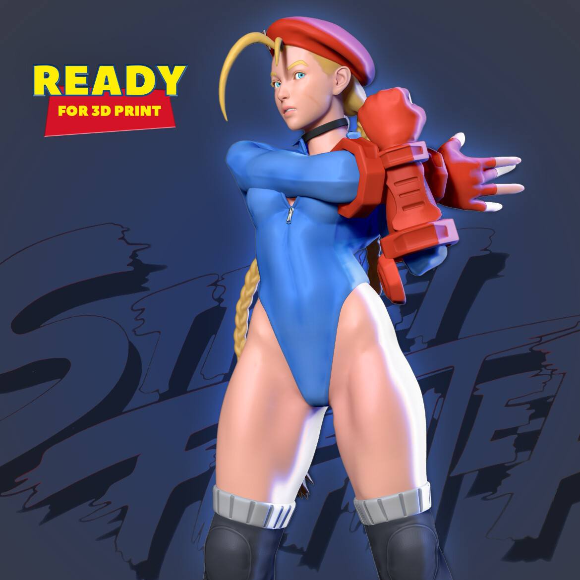 Cammy from Street Fighter - 3D Print Model by Sinh Nguyen